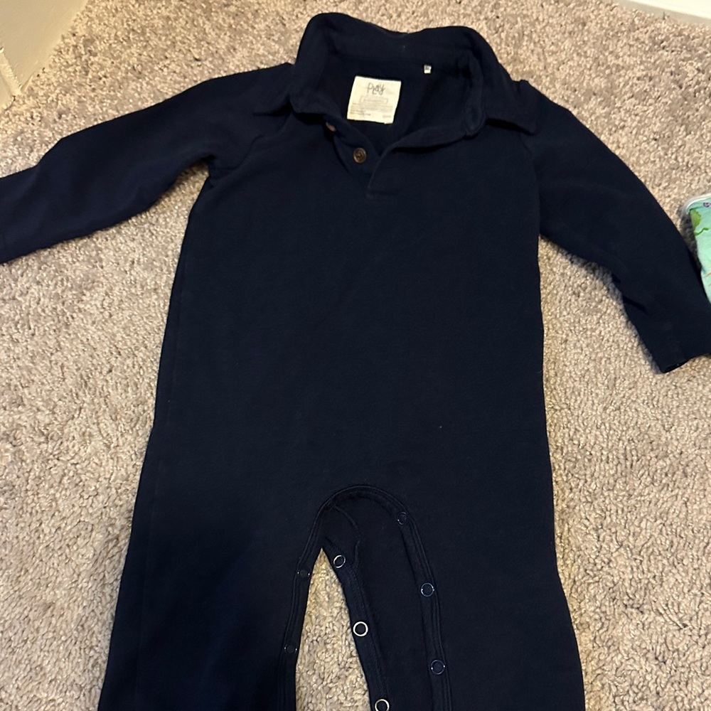 Little Sleepies Midnight Blue Kids Footie